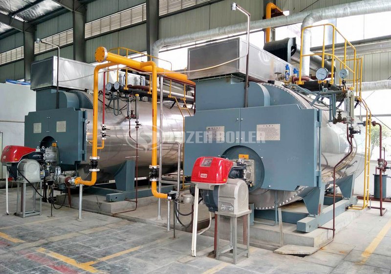 4-ton WNS oil-fired fire tube boiler in South Africa