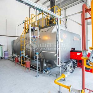 Horizontal gas fired boiler