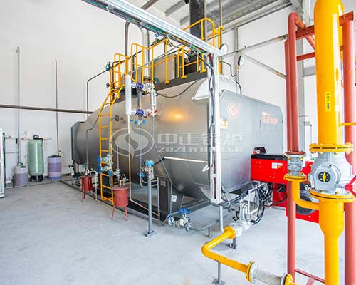 Horizontal gas fired boiler