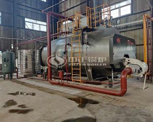 10-Ton Gas-fired Steam Boiler Project for Central Heating