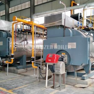 4-ton WNS oil-fired fire tube boiler in South Africa