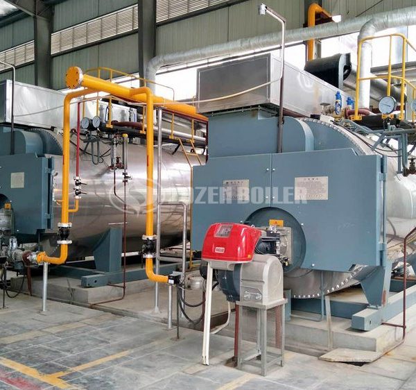 4-ton WNS oil-fired fire tube boiler in South Africa