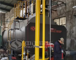 10 TPH Three-Pass Gas-fired Condensing Steam Boiler for Concrete Industry